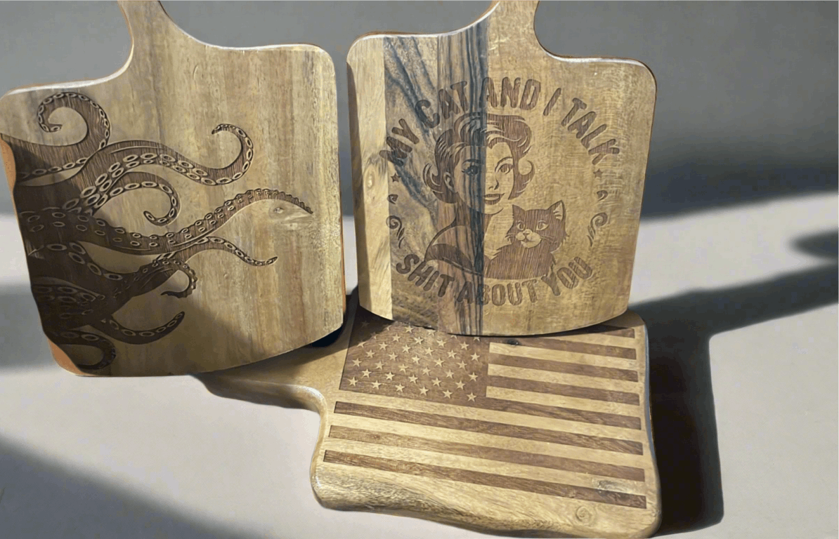 American Flag Cheese Board