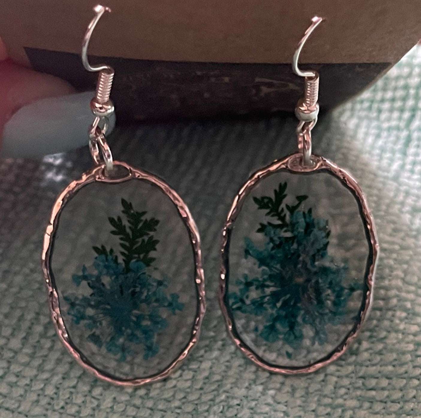 Blue Flower Earrings