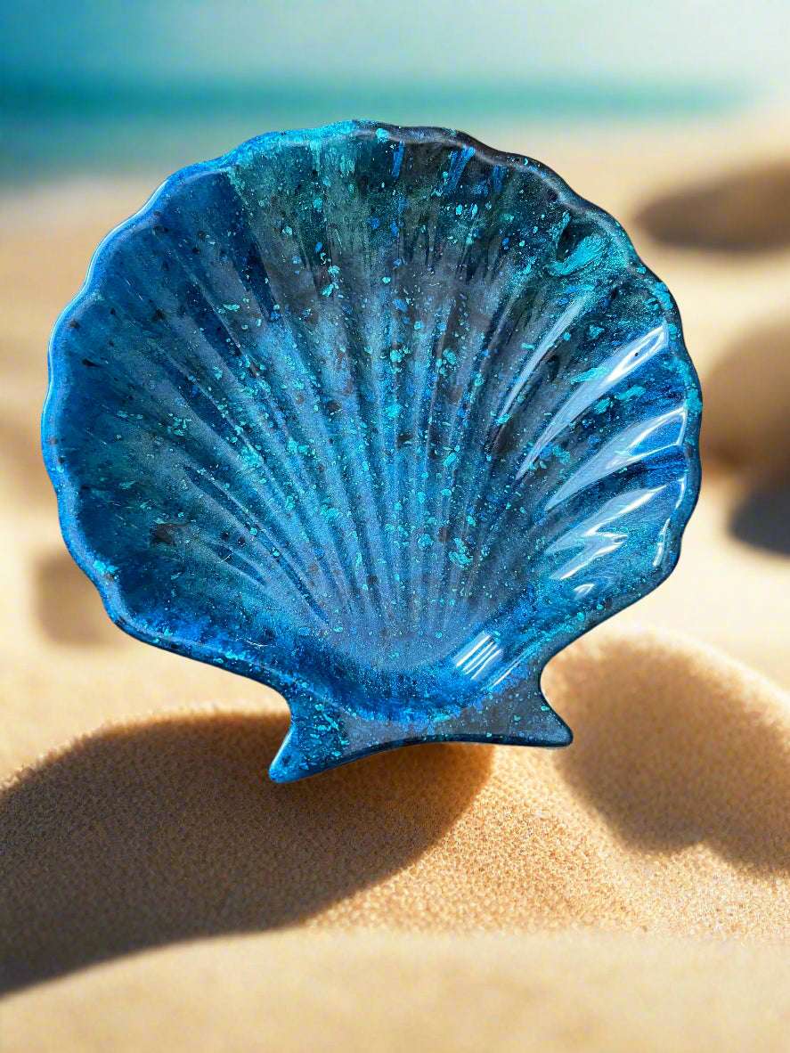 Blue Splatter Shell