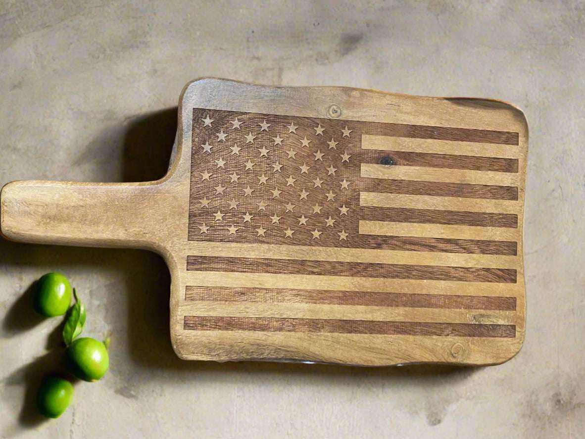 American Flag Cheese Board