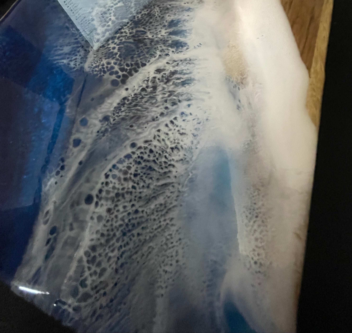 Charcuterie board Stormy Seas close up