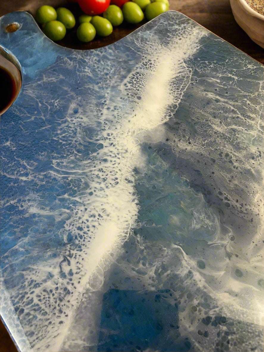 Charcuterie Board Close up Ocean