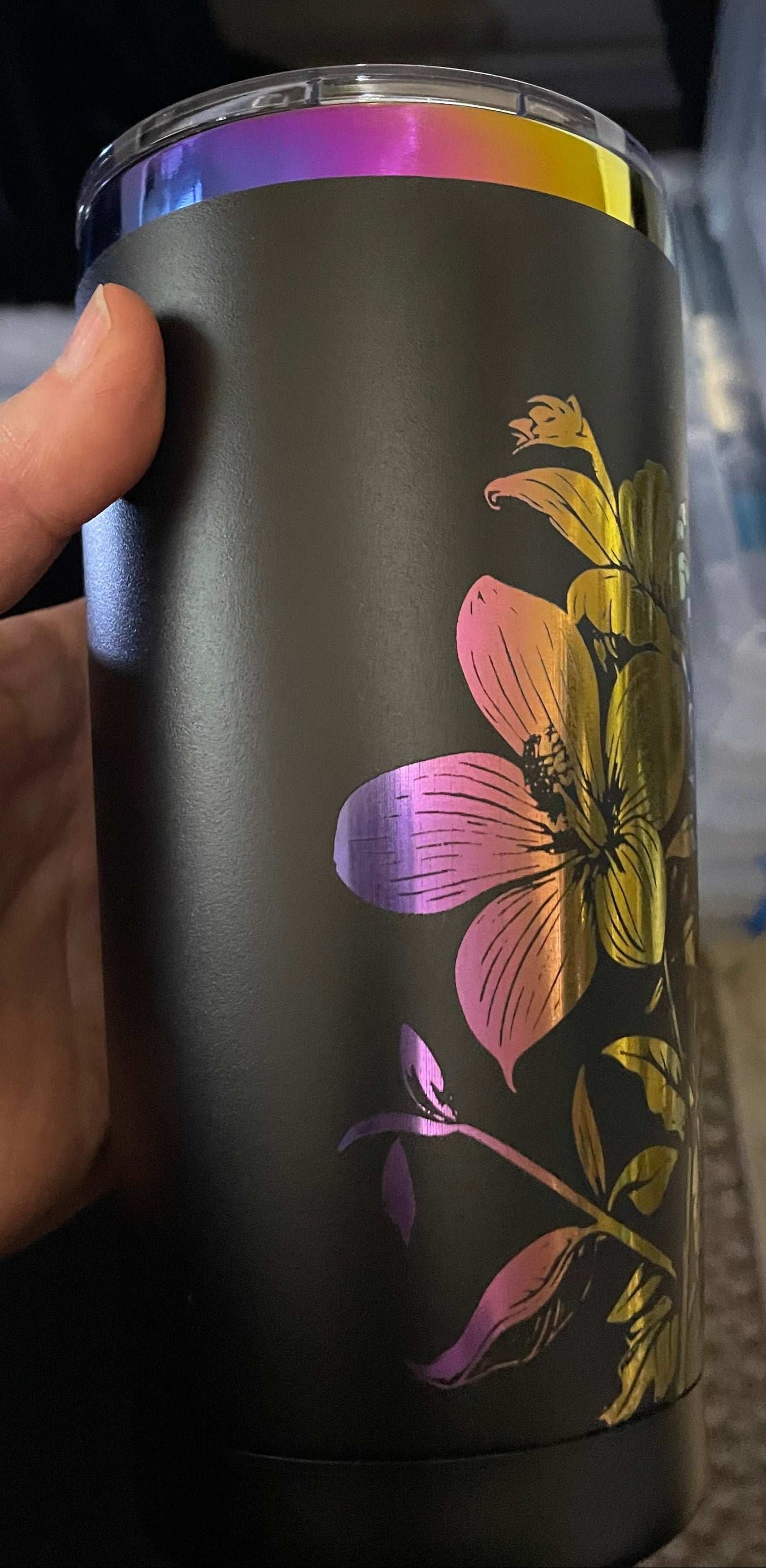 Powder Coated Tumbler Humming Bird