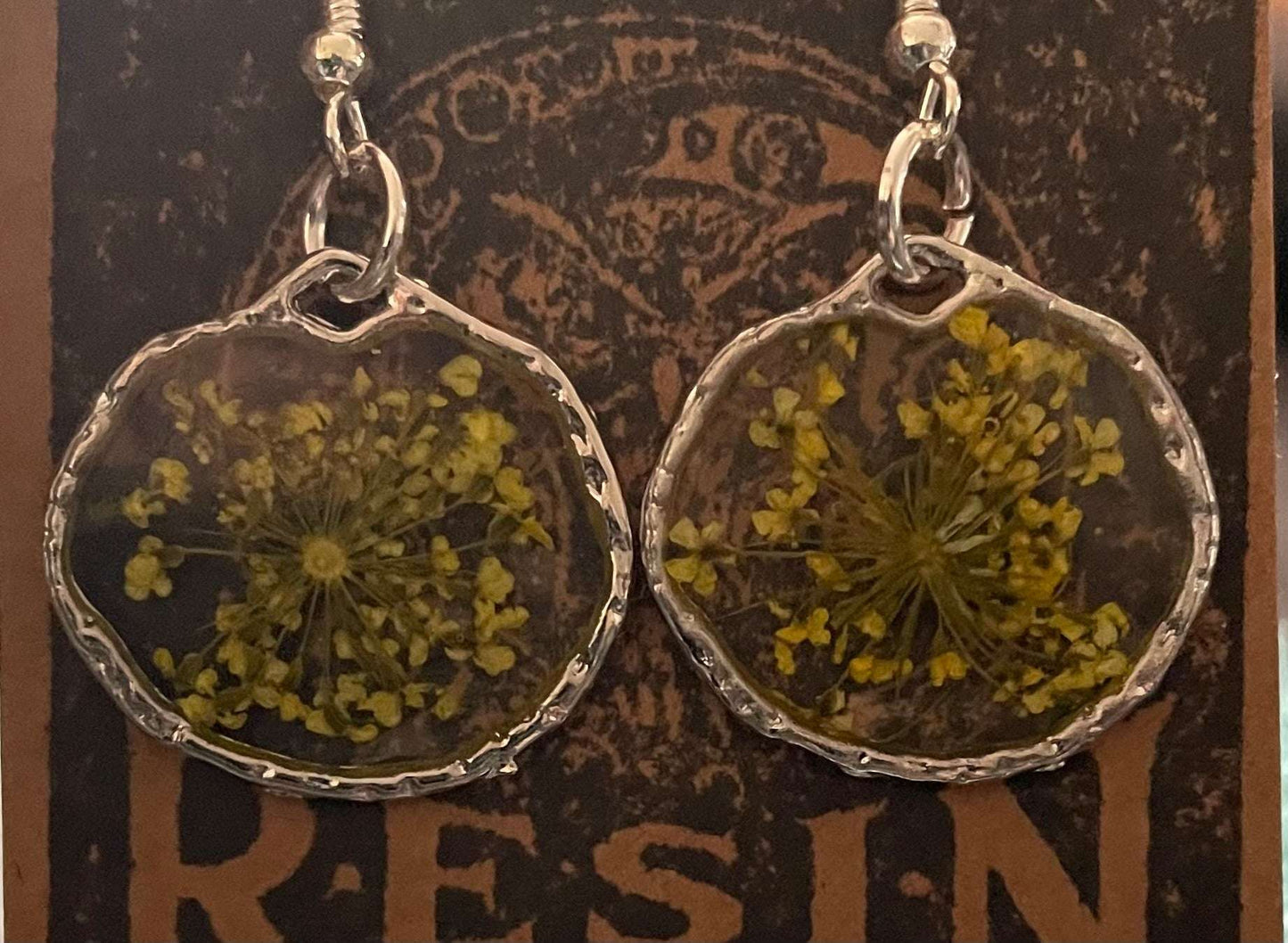 Yellow flower Earrings