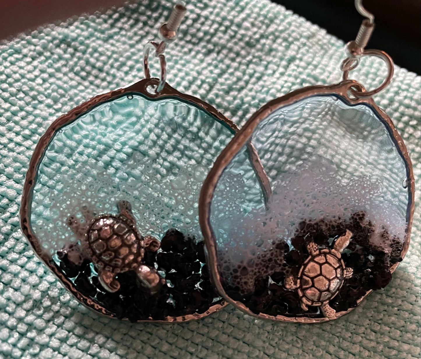 Large Turtle Earrings