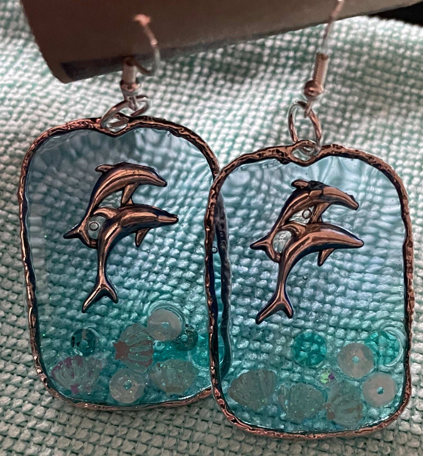 Large Dolphin Earrings