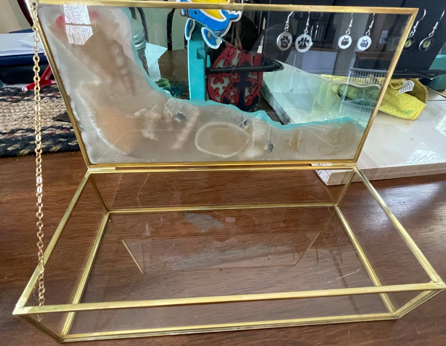 Ocean Shells and Glass Jewelry Boxes