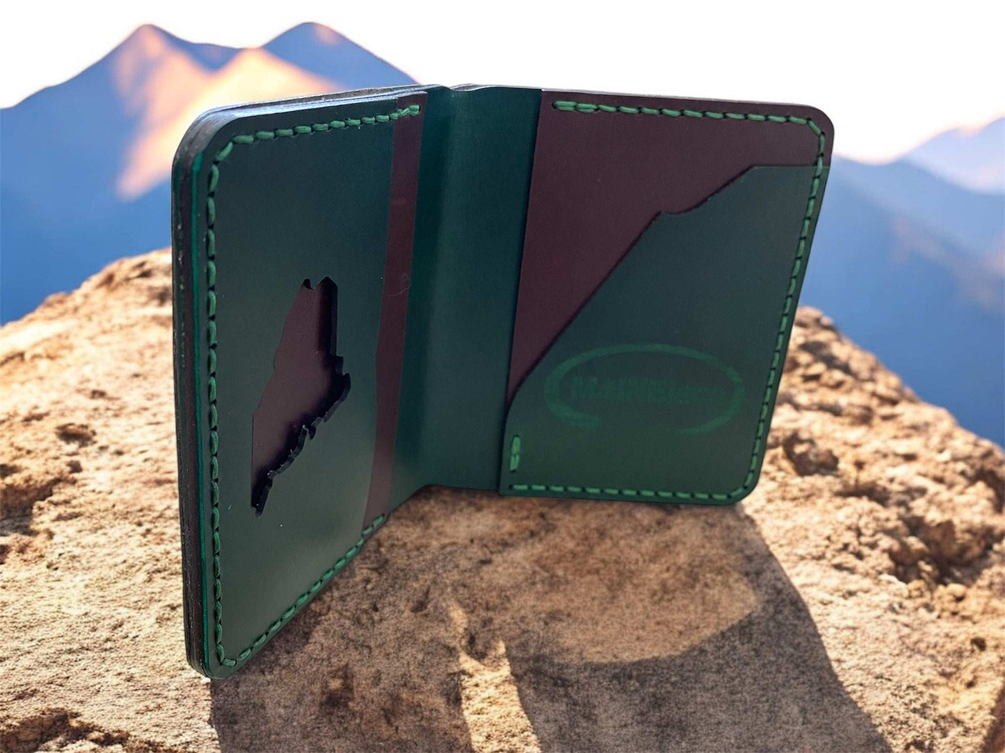 "Maineiacs" Air Force Wallet Handmade