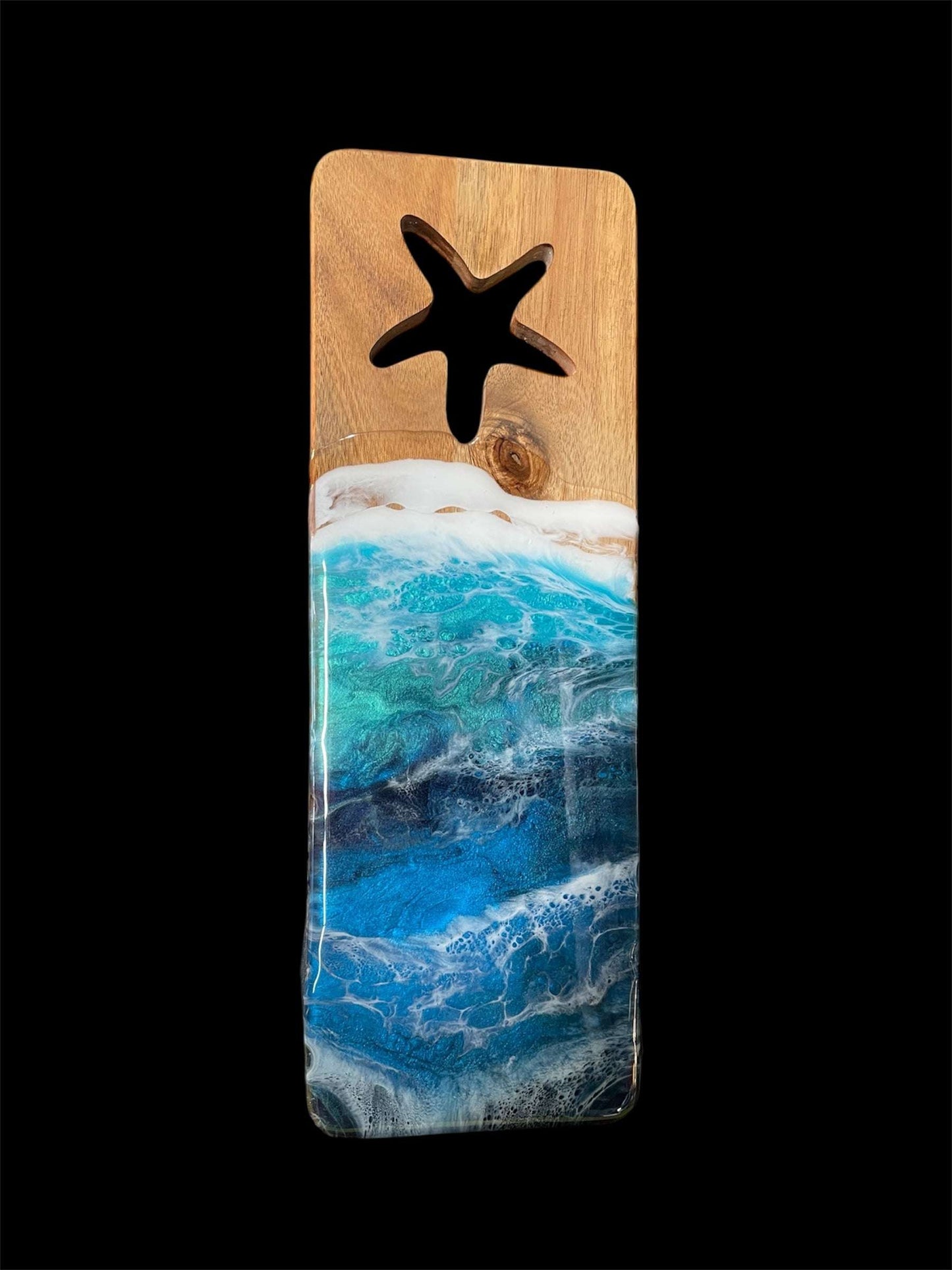 Resin Ocean Charcuterie Board ~ Display Art ~ Serving Board