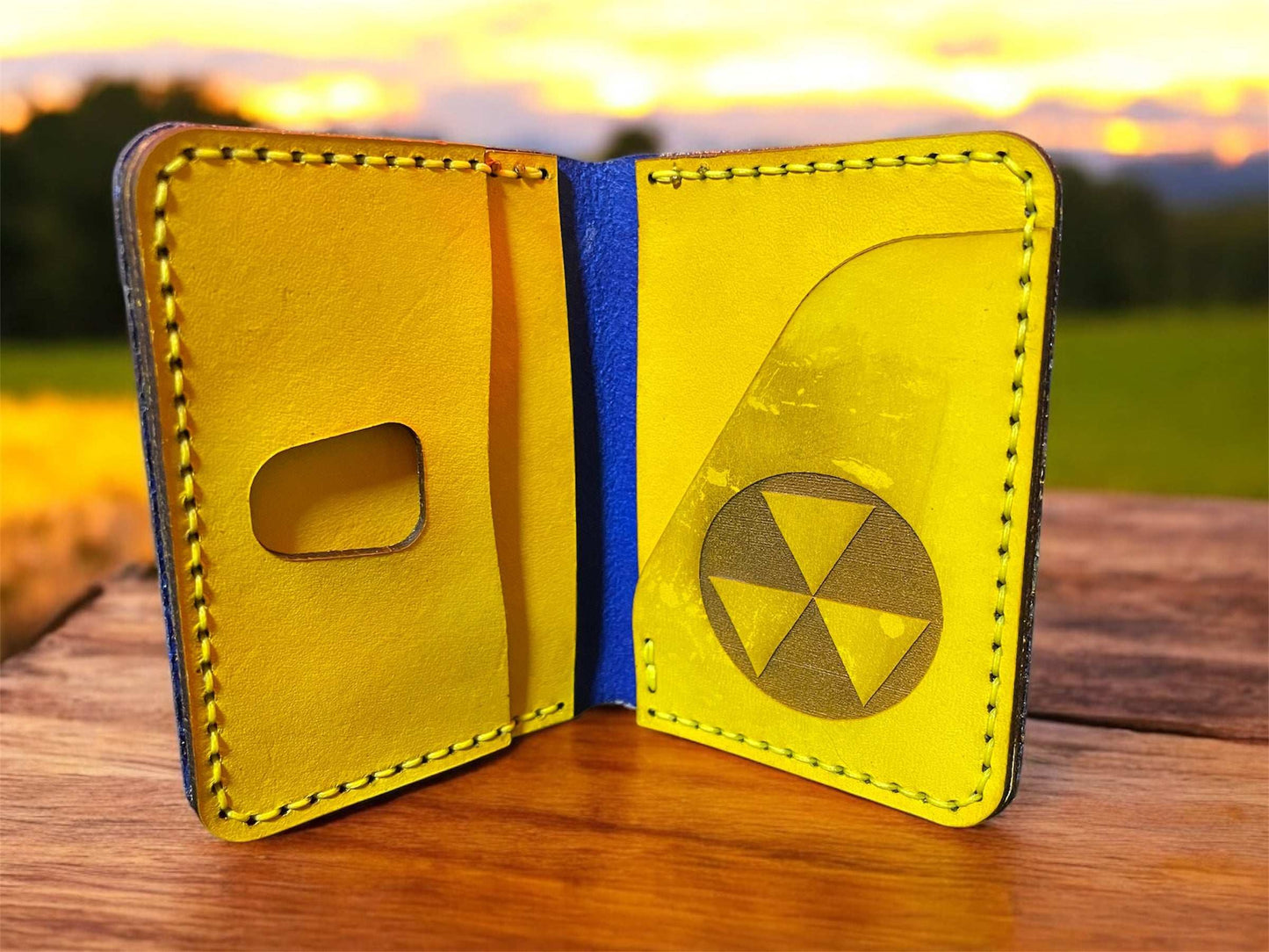 Handmade Nuclear Shelter Card Wallet