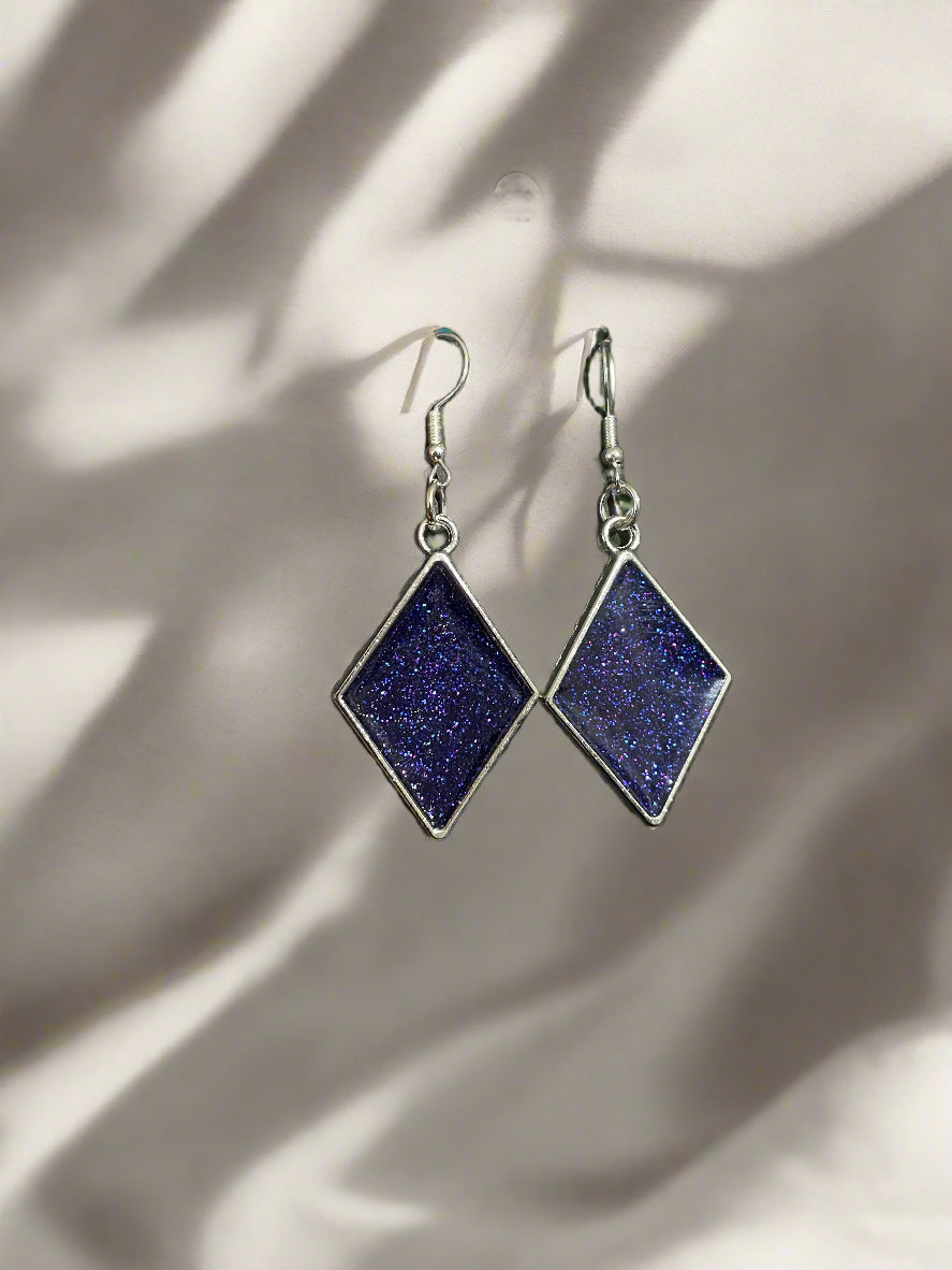Purple Dangle Earrings