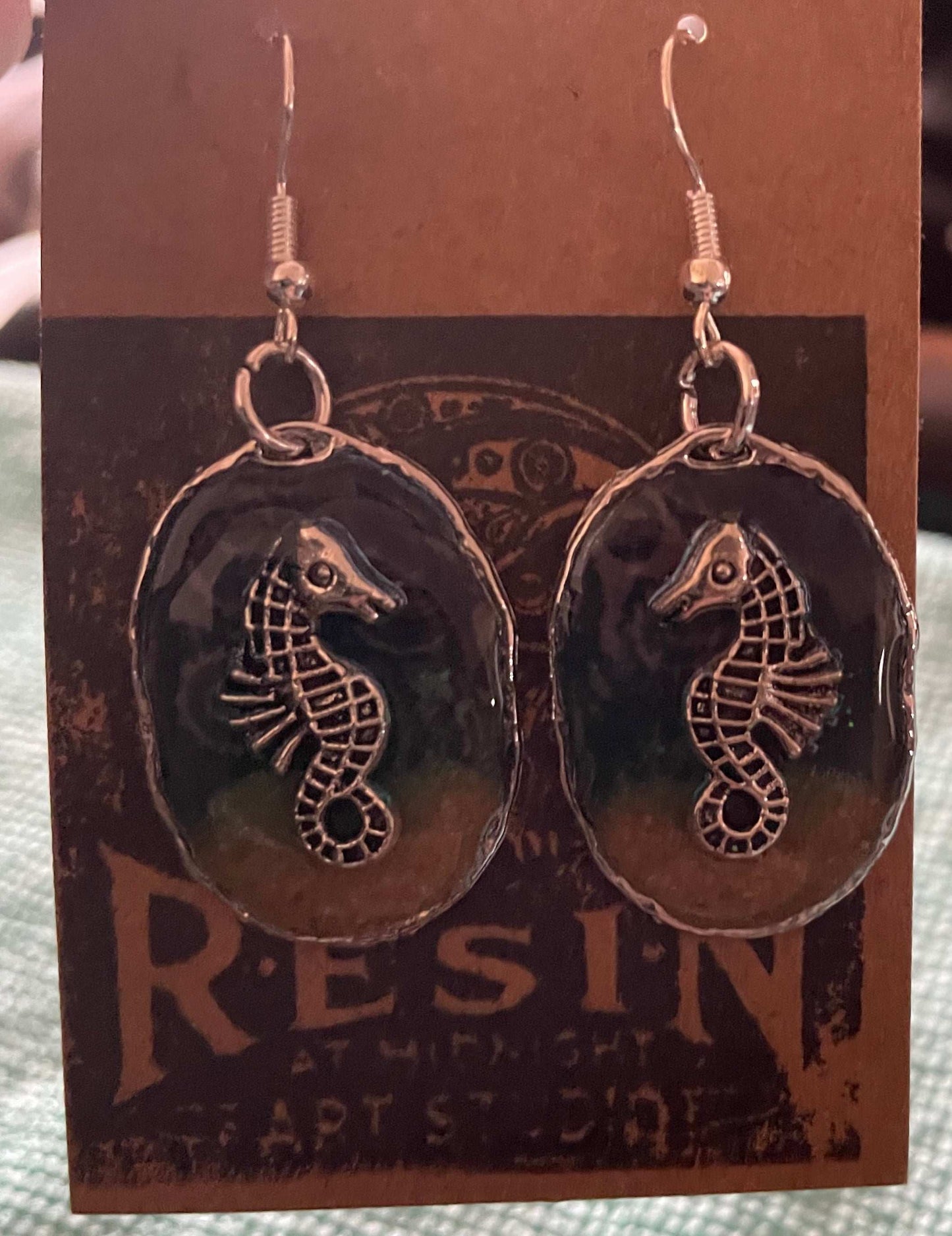 Seahorse Earrings Front