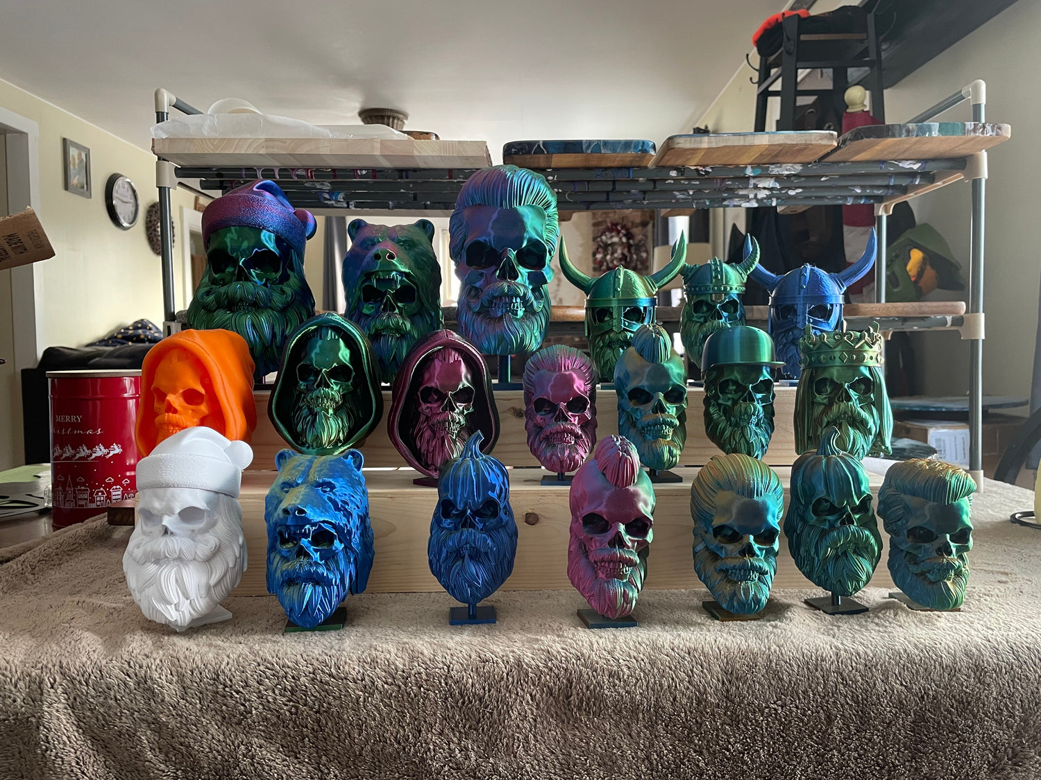 3D Printed skulls, animals, keychains, and fun stuff!