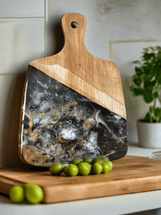Resin Ocean Charcuterie Board ~ Display Art ~ Serving Baord