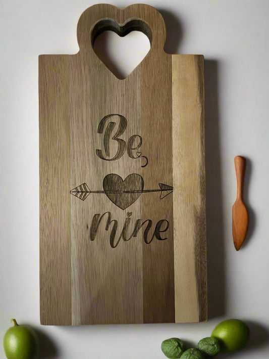 Be Mine Valentines Day cutting board
