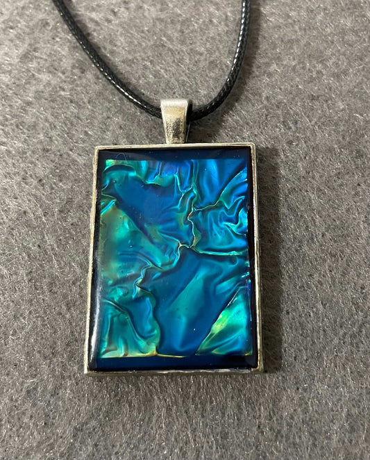 Resin ocean pendant