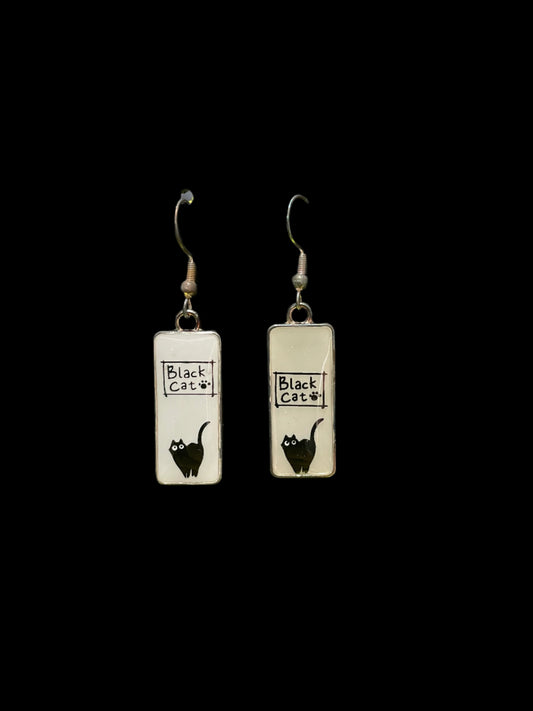 Cute Black Cat earrings purrfect for Cat Lovers