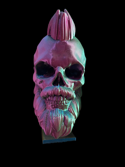 3D skull with a mowhak