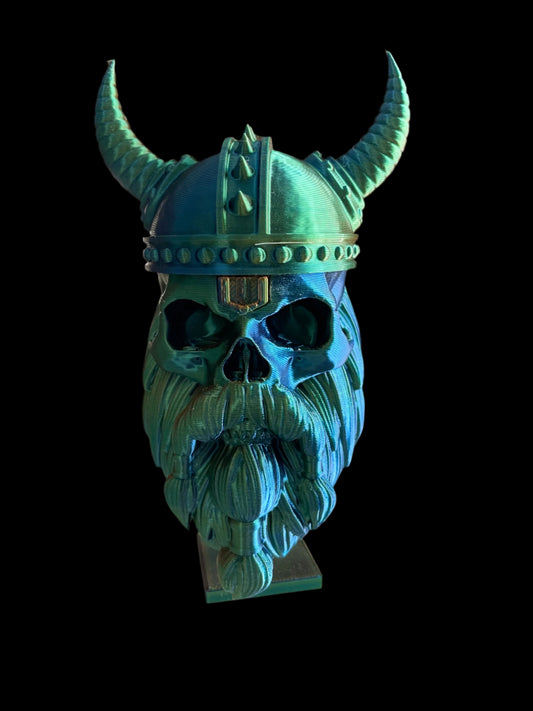 3D printed Viking with small horns