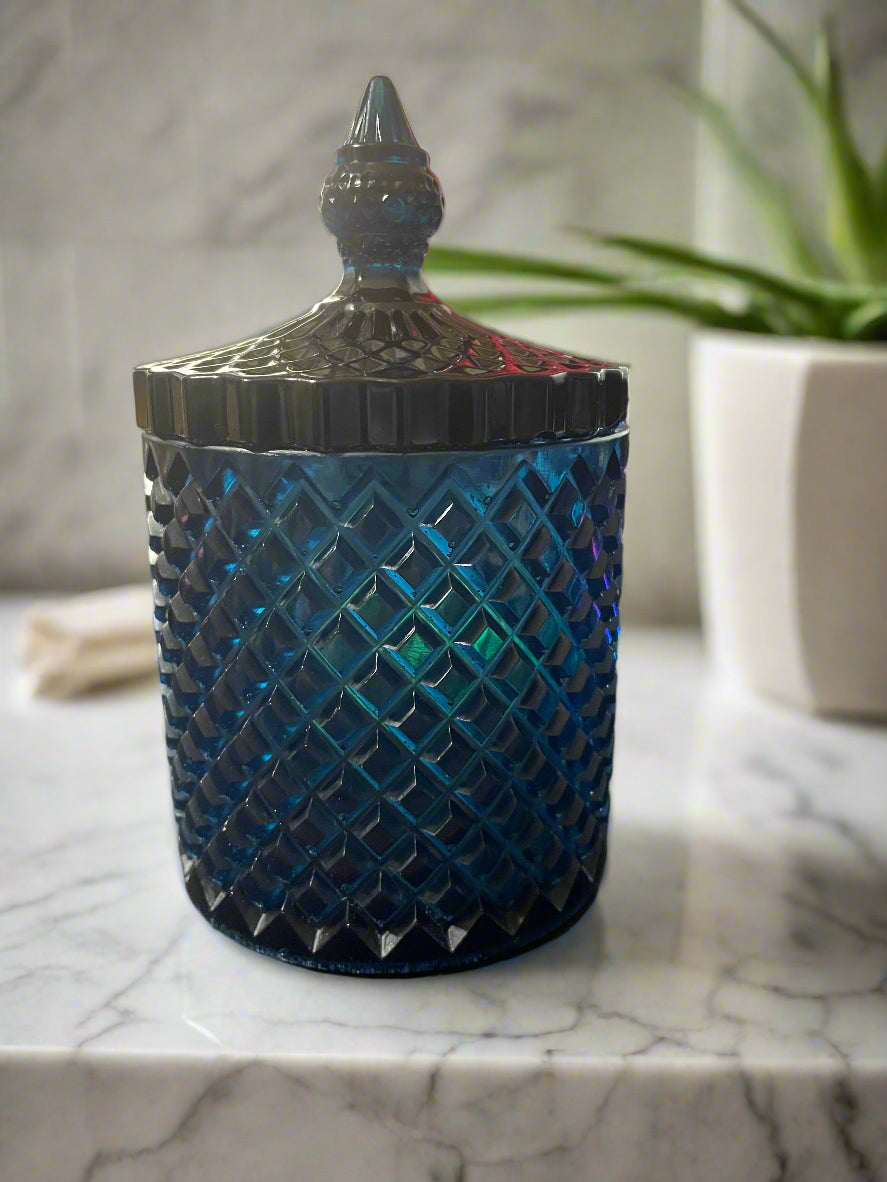Resin Jewelry jar ~ Indigo