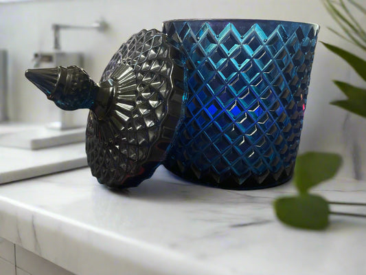 Resin Jewelry jar ~ Indigo