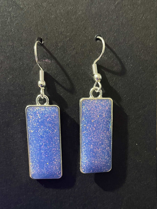 Lavender Resin Earrings