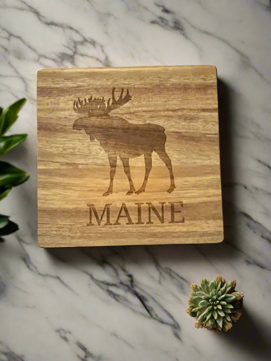 Maine Moose Trivet square