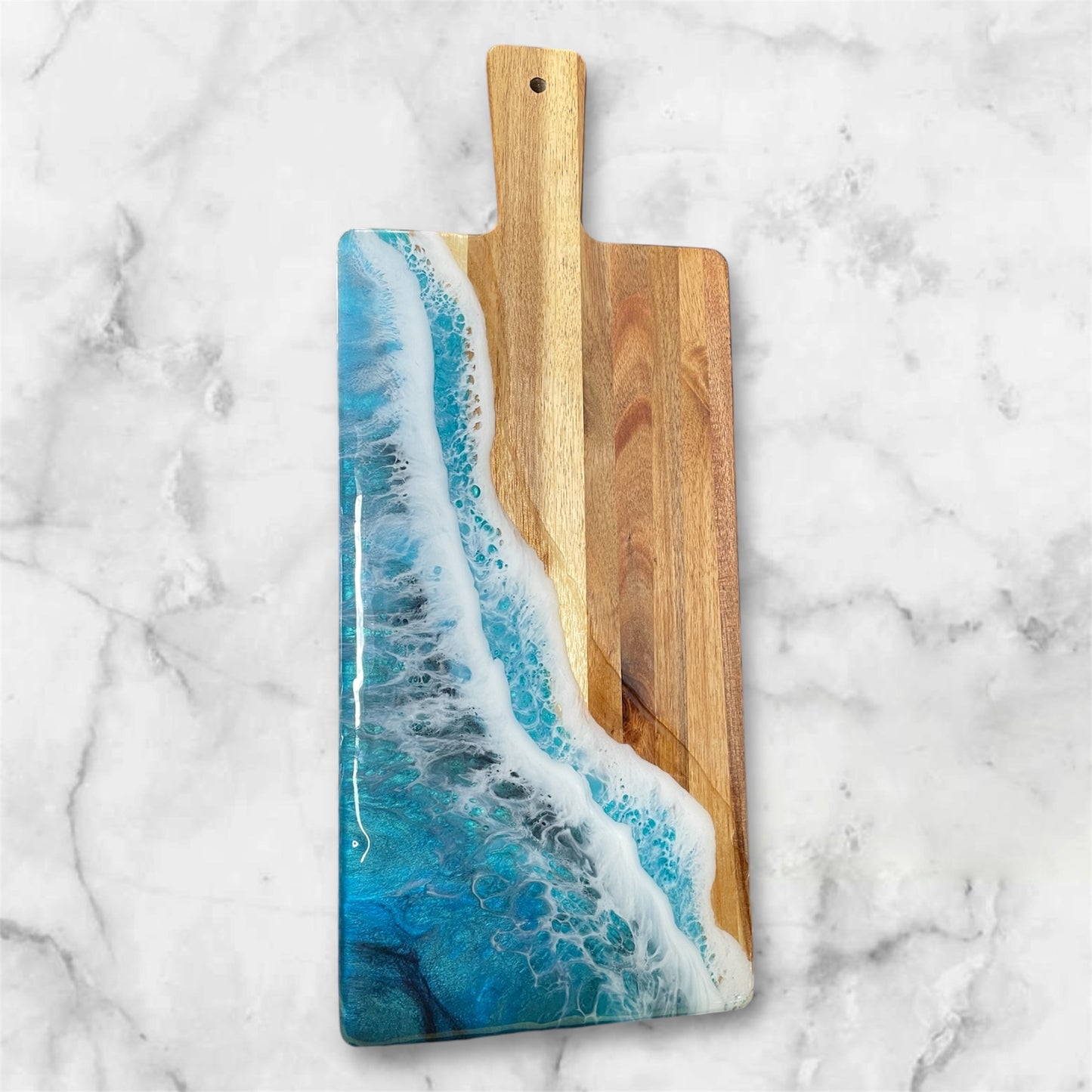 Resin Ocean Charcuterie Board ~ Display Art ~ Serving Board