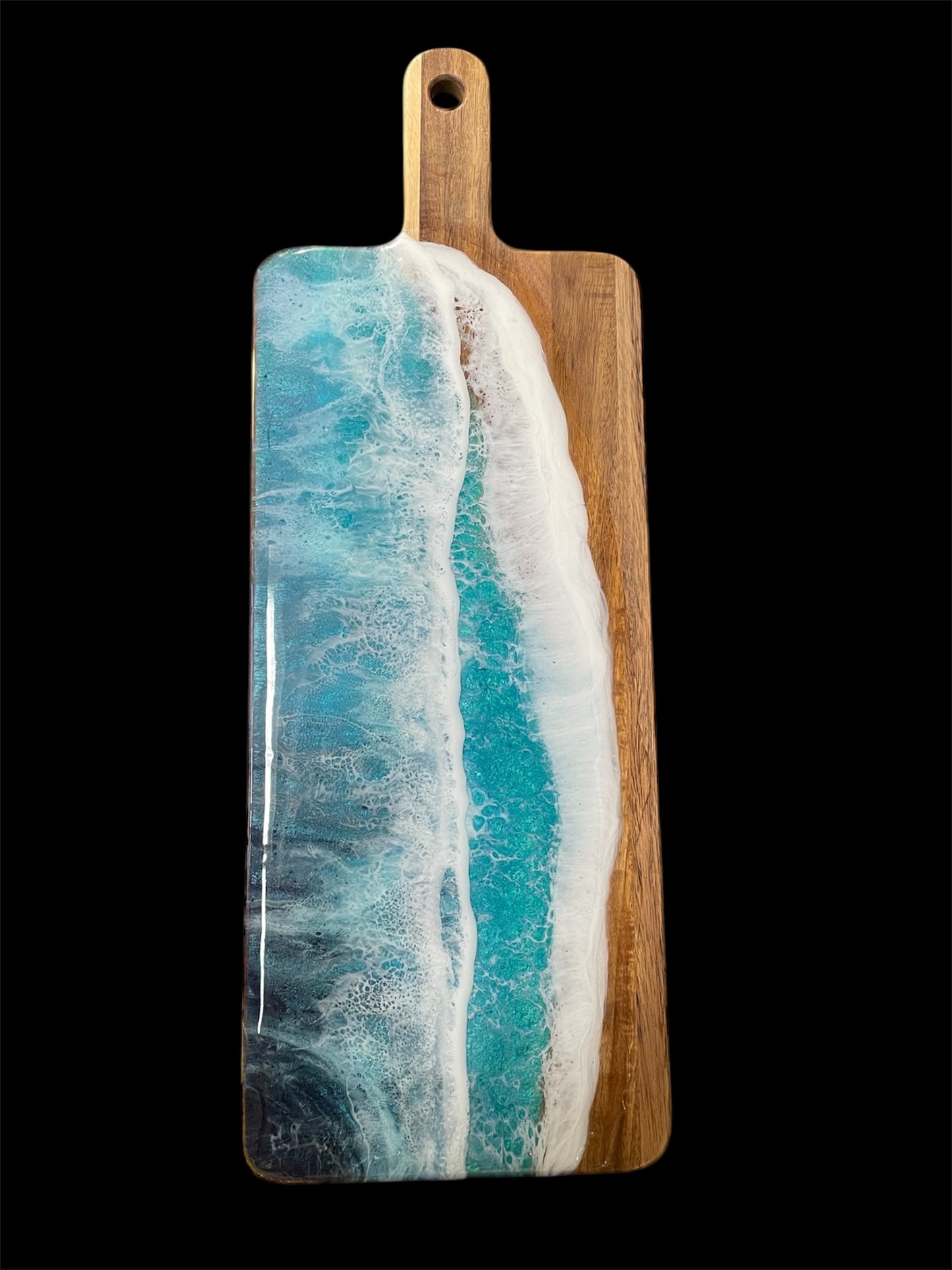 Resin Ocean Charcuterie Board ~ Display Art ~ Serving Board