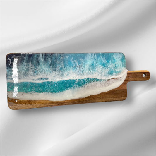 Resin Ocean Charcuterie Board ~ Display Art ~ Serving Board