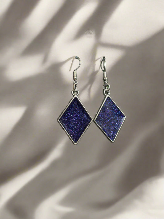 Purple Dangle Earrings